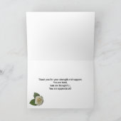 Carte De Remerciements roses Mercis pour une fille (Intérieur)