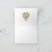 Carte De Remerciements Roses roses catholiques bénis Marie Rosaire (Intérieur)