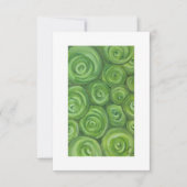 Carte De Remerciements Roses teintées de vert - illustration originale de (Devant)