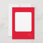 Carte De Remerciements Rouge (Dos)