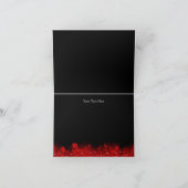 Carte de remerciements rouge de mascarade de (Intérieur)