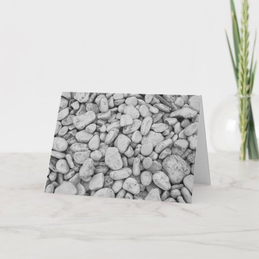 Carte De Remerciements Round Rocks Black and White Photo Note Card (Devant)