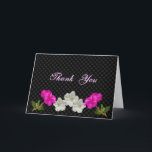 Carte De Remerciements Row of 4 o'clocks- blank or customize<br><div class="desc">Order several blank ones of this design to have when you want to send a handwritten note of thanks OR change the words on the front to make the ancilesless specific or add words of your choice. go to my ASSORTED FLOWERS SECTION to see many other flowers with matching and...</div>