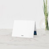 Carte De Remerciements Royal Blue Peacock Thank You (Dos)