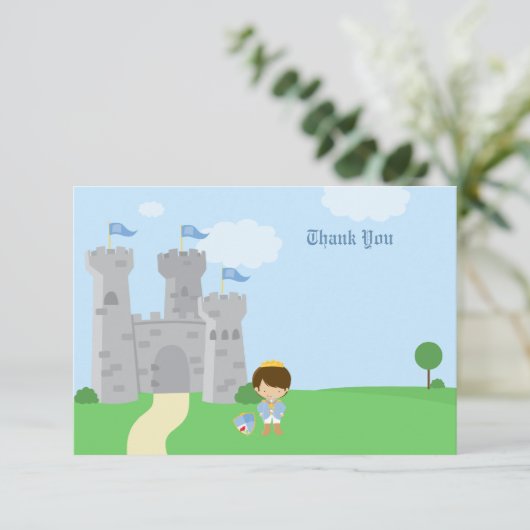 Carte de remerciements royal d'anniversaire de (Debout devant)