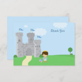 Carte de remerciements royal d'anniversaire de (Devant / Derrière)