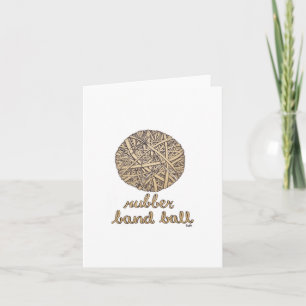 Carte De Remerciements Rubber Band Ball