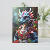 Carte De Remerciements Ruby Dragon (Debout devant)