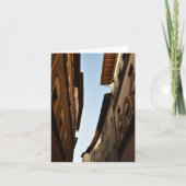 Carte De Remerciements Rue baignée de soleil (Devant)