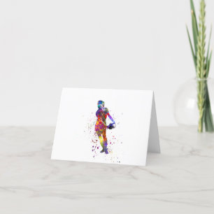 Carte De Remerciements Rugby à eau pour femmes