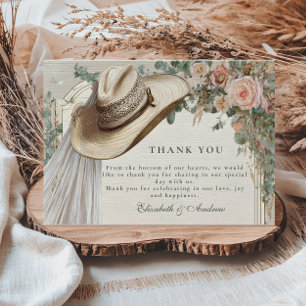 Carte De Remerciements Russe Casquette de fille de couette Mariage de den