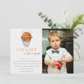 Carte De Remerciements Rust Notre Petit Champion Photo d'anniversaire de (Debout devant)