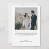 Carte De Remerciements Rust Orange Sage Vert Flush Fleurs Mariage Photo (Dos)