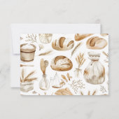Carte De Remerciements Rustic Baking Business (Dos)