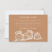 Carte De Remerciements Rustic Cactus Mariage paysage du désert (Devant)