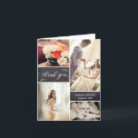 Carte De Remerciements Rustic Chalkboard Photo Collage Mariage<br><div class="desc">Voici le "Rustic Chalkboard Photo Collage Mariage Carte de remerciements", une façon sincère d'express votre gratitude à vos invités mariages : 📷 Souvenirs précieux : Chérissez et partagez les beaux souvenirs de votre journée spéciale avec vos invités à travers ce carte de remerciements bien conçu. Vos photos mariages prennent le...</div>