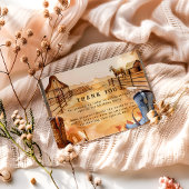 Carte De Remerciements Rustic Cowboy Rodeo 1st Birthday Style
