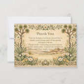 Carte De Remerciements Rustic Desert Botanicals Birthday (Devant)