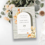 Carte De Remerciements Rustic Fall Citrouille Arch Floral Enregistrer la<br><div class="desc">Si vous avez besoin d'une personnalisation supplémentaire,  n'hésitez pas à m'envoyer un message sur yellowfebstudio@gmail.com .</div>