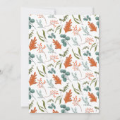 Carte De Remerciements Rustic Fall in Love Baby shower Citrouille bleu (Dos)