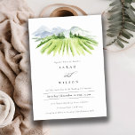 Carte De Remerciements Rustic Green Blue Winery Vineyard Wedding Inviter<br><div class="desc">Rustic Watercolor Vineyard Theme Collection.- c'est un élégant script aquarelle Illustration de vignoble vert vif en couleur, avec le fond de la chaîne de montagnes bleu ciel. Idéal pour vos mariages et fêtes à destination Vineyard. Il est très facile de customiser, avec vos données personnelles. Si vous avez besoin d'un...</div>