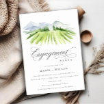 Carte De Remerciements Rustic Green Winery Vineyard Fiançailles Invitatio<br><div class="desc">Rustic Watercolor Vineyard Theme Collection.- c'est un élégant script aquarelle Illustration de vignoble vert vif en couleur, avec le fond de la chaîne de montagnes bleu ciel. Idéal pour vos mariages et fêtes à destination Vineyard. Il est très facile de customiser, avec vos données personnelles. Si vous avez besoin d'un...</div>