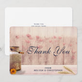 Carte De Remerciements Rustic Milk (Devant / Derrière)