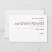 Carte De Remerciements Rustic Mountains et Mariage d'aquarelle de forêt (Dos)