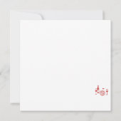 Carte De Remerciements Rustic Pizza & Wine Mariage Show (Dos)