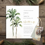 Carte De Remerciements Rustic Tropical Beach Palm Trees Mariage Inviter<br><div class="desc">Pour toute autre personnalisation ou tout autre élément correspondant,  n'hésitez pas à me contacter à l'adresse yellowfebstudio@gmail.com</div>