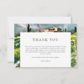 Carte De Remerciements Rustic Winery Mariage paysage (Devant)