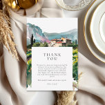 Carte De Remerciements Rustic Winery Mariage paysage<br><div class="desc">Rustic Winscape Mariage Carte de remerciements</div>