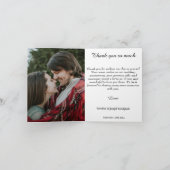 Carte De Remerciements Rustic Wood Emerald Laurel 55e anniversaire (Intérieur)