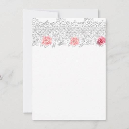 Carte De Remerciements Rustique Barnwood & Lace Mariage (Dos)