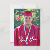 Carte de remerciements Rustique de Graduation Oues (Devant)