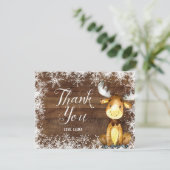 Carte de remerciements rustique de région boisée (Debout devant)