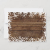 Carte de remerciements rustique de région boisée (Dos)