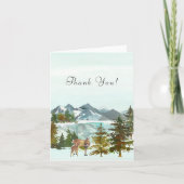 Carte de remerciements Rustique Deers (Devant)