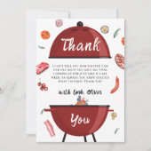 Carte De Remerciements Rustique moderne Jardin extérieur Baby shower barb (Devant)