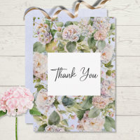 Rustique Pastel Hydrangea Floral Monogram Périwink