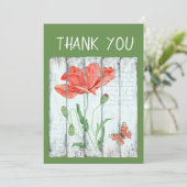 Carte De Remerciements Ruth 1:8 Que le Seigneur te récompense pour ta gen (Debout devant)