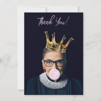 Ruth Ginsburg couronne rose gomme