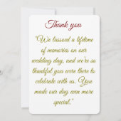 Carte De Remerciements Saddle & Sparkle - Western Mariage Thank-You Card (Dos)