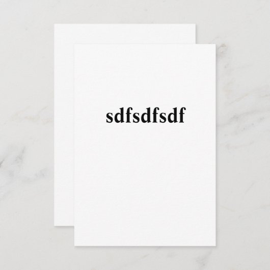 Carte De Remerciements sadfsdfsdfsd (Devant / Derrière)