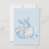 Carte De Remerciements Safari éléphant bébé douche (Dos)