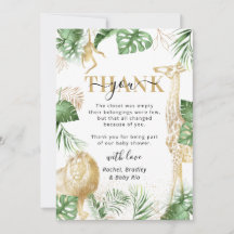 Safari Jungle Wild One Baby Shower Vert