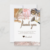 Carte De Remerciements Safari Spa Anniversaire Luxe (Devant)