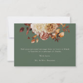 Carte De Remerciements Sage Fall Terracotta Aquarelle Florale Mariage (Dos)
