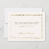 Carte De Remerciements Sage Green Elegant Floral Quinceanera (Dos)