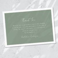 Sage Green Sympathy Funeral